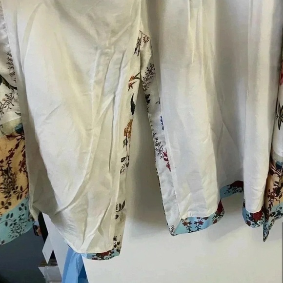 Zara Moroccan Italian Fabric Multicolor Floral Duster - Picture 5 of 5